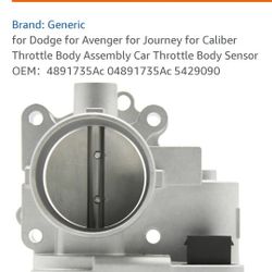 1- Throttle Body Assembly With Throttle Body Sensor. 