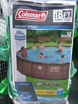 Coleman 18 Ft Swimming Pool Comes With Filter