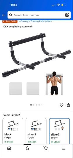 Pull-up exercising bar for door