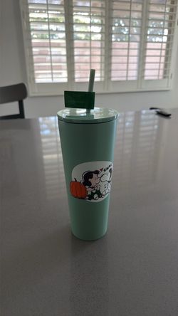 Peanuts Snoopy & Lucy Tumbler with Straw