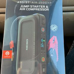 NEBO Assist Air 1500XP Jump Starter & Air Compressor 1500 Amps 150 PSI
