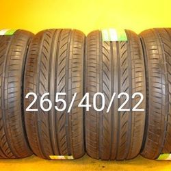 4 New Tires For Sale 265/40/22 We Service Motorcycle Tires