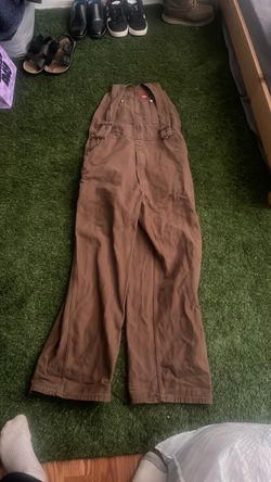 Dickies Brown Canvas Bib Overalls