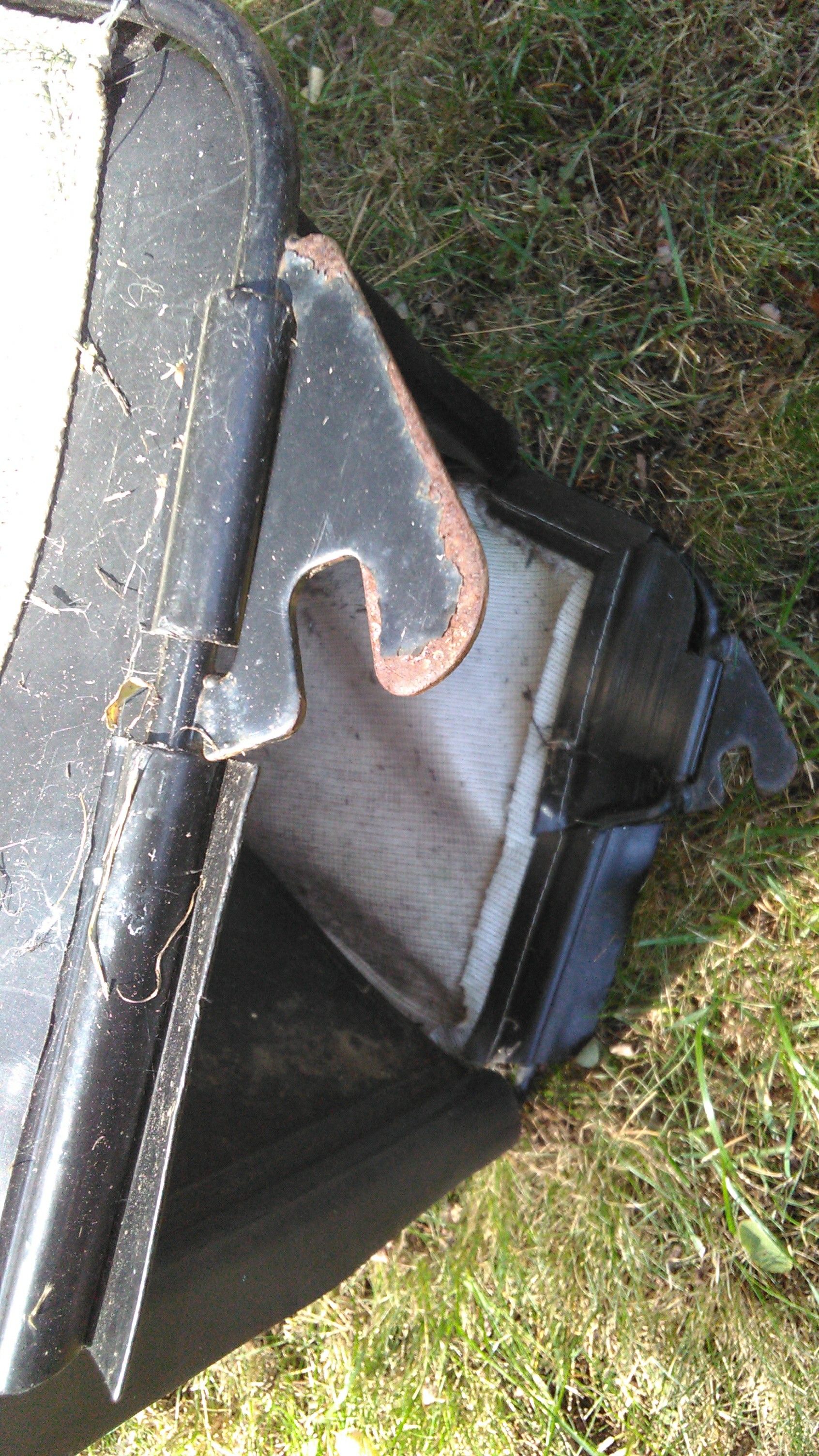 White Toro replacement lawn mower bag and frame grass catcher part 21