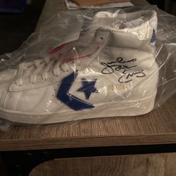 Autographed 76ers Legend Julius Erving 