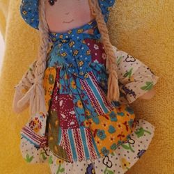 Vintage Knickerbocker Holly Hobby Rag Doll