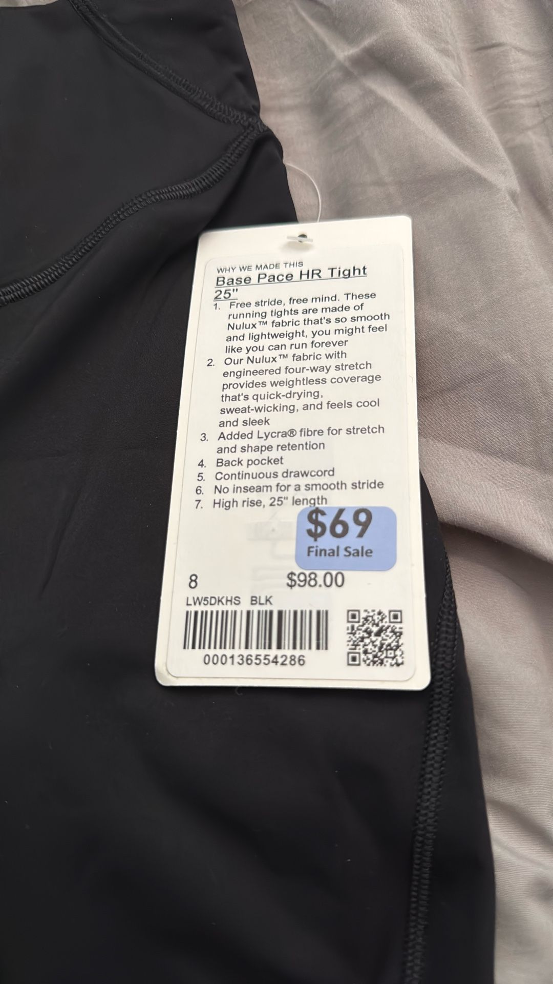 Lululemon Base Pace HR Tight 25” Pants