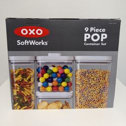 OXO Softworks 9 Piece Food Storage Container Set