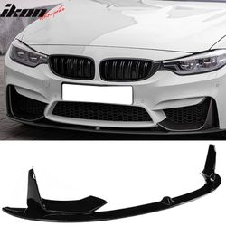 Fits 2015-2020 BMW F80 M3 F83 F82 M4 MP Style Gloss Black Front Bumper Lip Spoiler ABS
