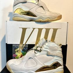 Jordan 8 Retro Champagne Trophy Size 9.5