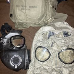 Old united states army gas mask 