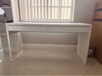 White IKEA Desk