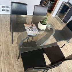 Large Glass Table 