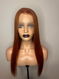 13x4 orange wig 22in
