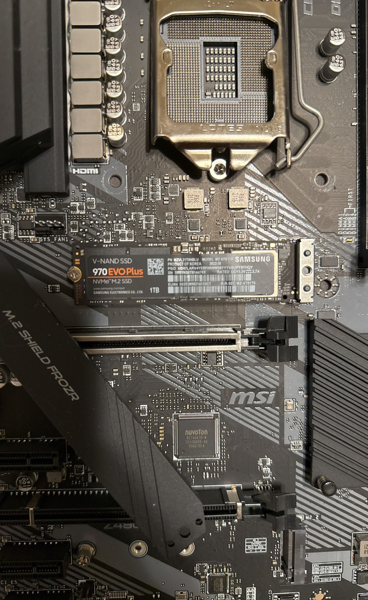 970EVO plus samsung ssd