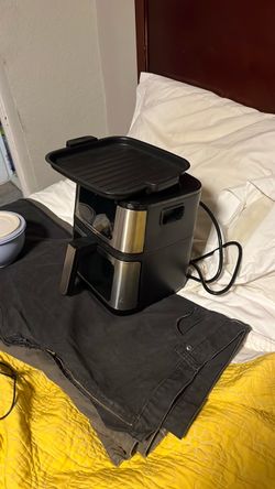 Air Fryer with Grill Plate Attachment