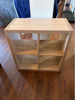 KALLAX Shelf unit, white stained oak effect, 30 1/8x30 1/8 "
