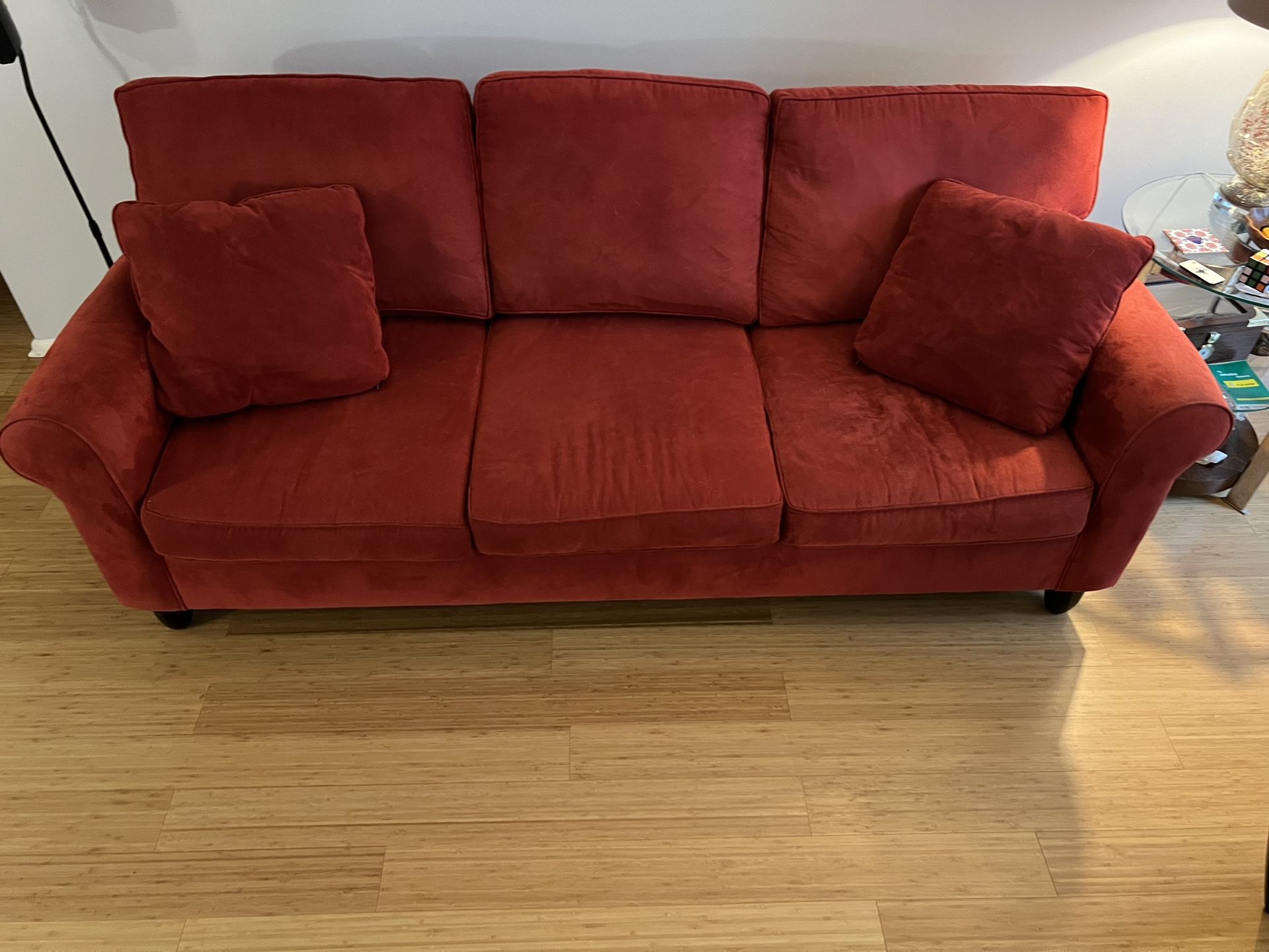 Used Red Sofa