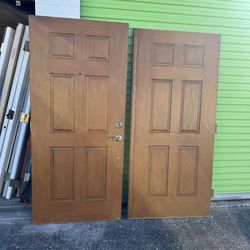 Exterior double door set 72x79.25