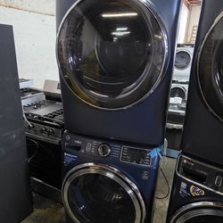 NEW GE SMART WASHER AND DRYER FRONT LOAD STACKABLE 
