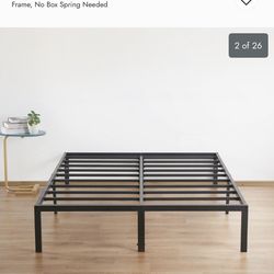Queen metal bed frame