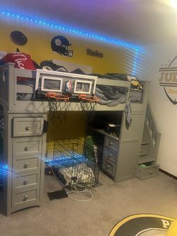 Bunk Bed/mattress(twin Size) & Night Stand