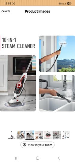 Hoover Steam Complete Pet Steam Mop, Hard Floor Cleaner Machine, 10-in-1 Multipurpose Cleaner Machine, Removable Handheld Steamer, Ideal for Hardwood,