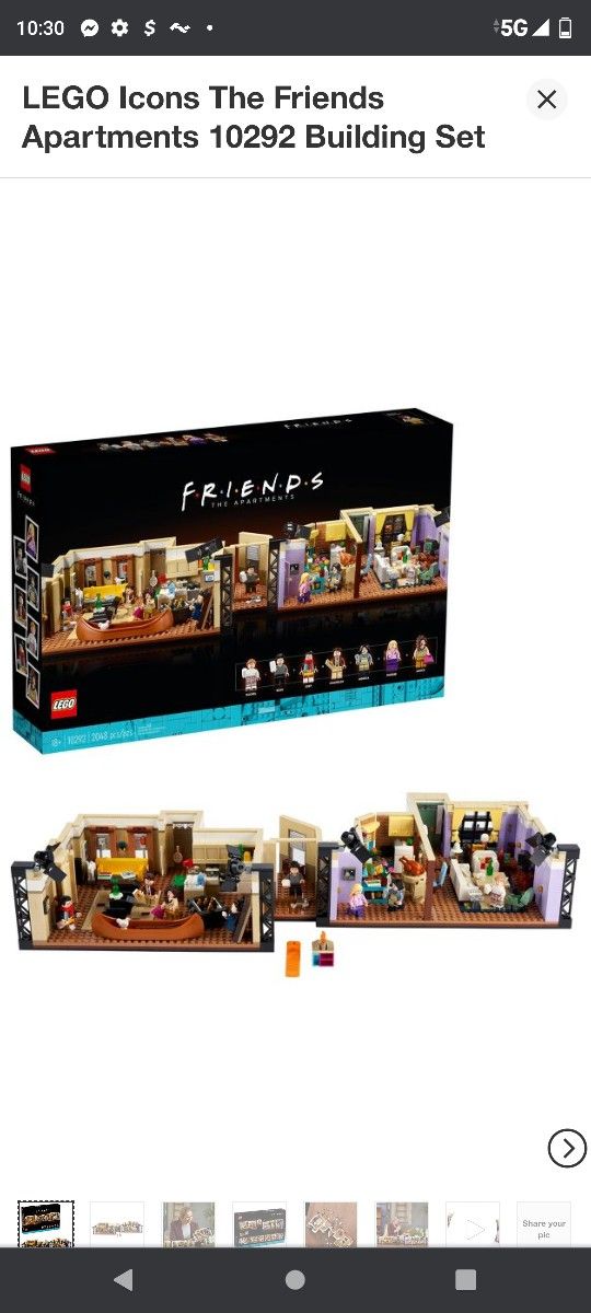 LEGO Icons The Friends Apartments 10292 Building Set
