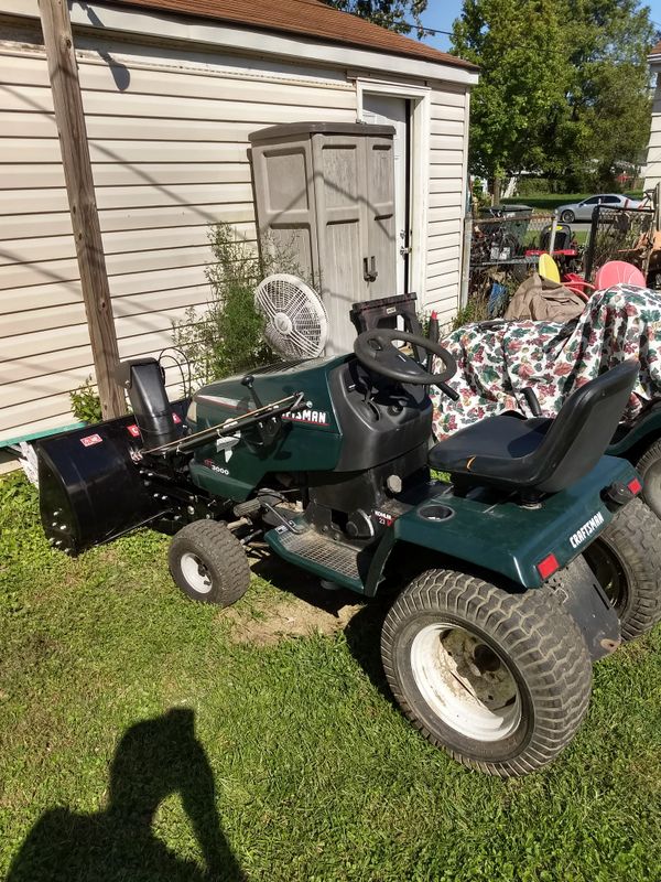 Brand new 42 inch snow blower on a Craftsman gt3000 tractor for Sale in