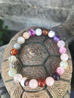 Mix gemstone bracelet size 7.5 inches