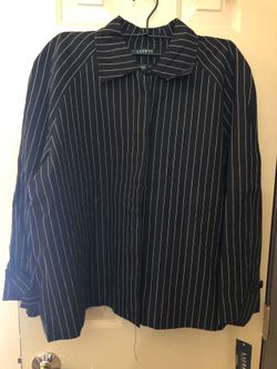 Women’s Ralph Lauren Strip Jacket (Size 14)