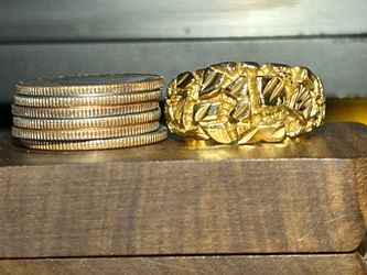 14k Gold nugget ring 15grams