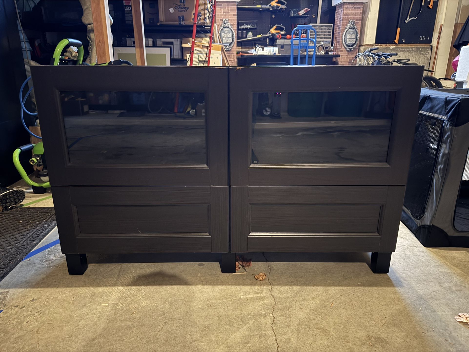 TV Stand - Black/Brown