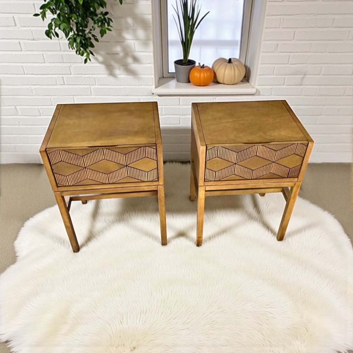 Set Of Two Updated Nightstands