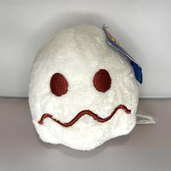 PAC-MAN 5” White Scared Ghost Plush Toy Factory NAMCO New w/Tag