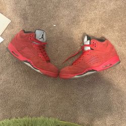 Jordan 5 Red Suede