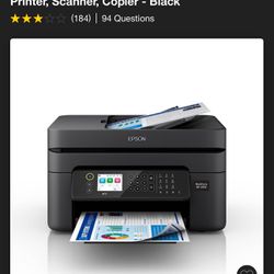 Epson Work force WF-2950 all-in-one Inkjet Printer, scanner, Copier - black