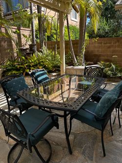7-Piece Outdoor Patio Dining Set + Storage Box