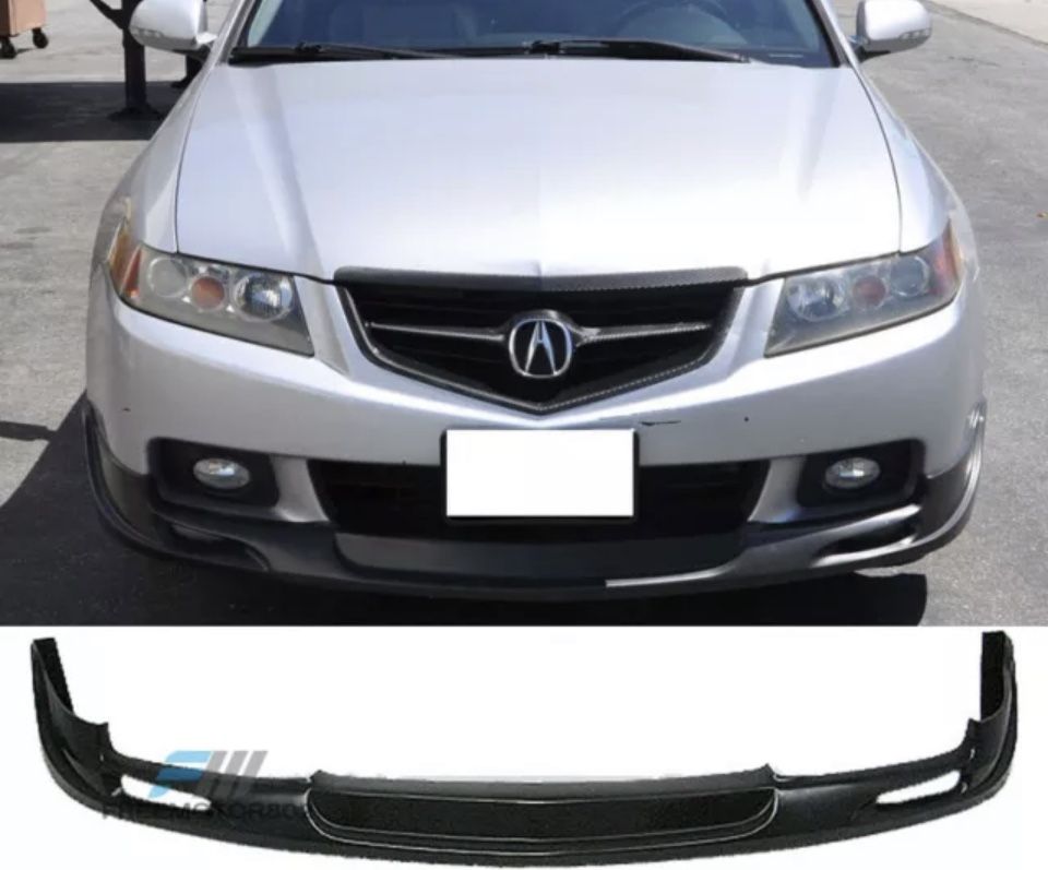 Fits 04-05 Acura TSX Mugen Style Front Bumper Lip Spoiler PU
