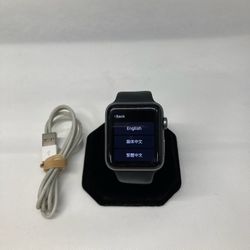 Apple Watch Series 3 42mm  GPS + LTE Ceramic Case with Black Sport Band 