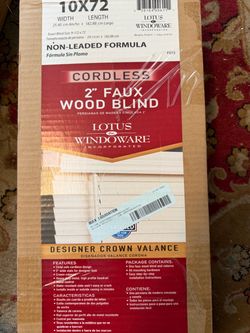 Faux wood blinds