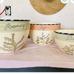 3 CERAMIC BOWL SET