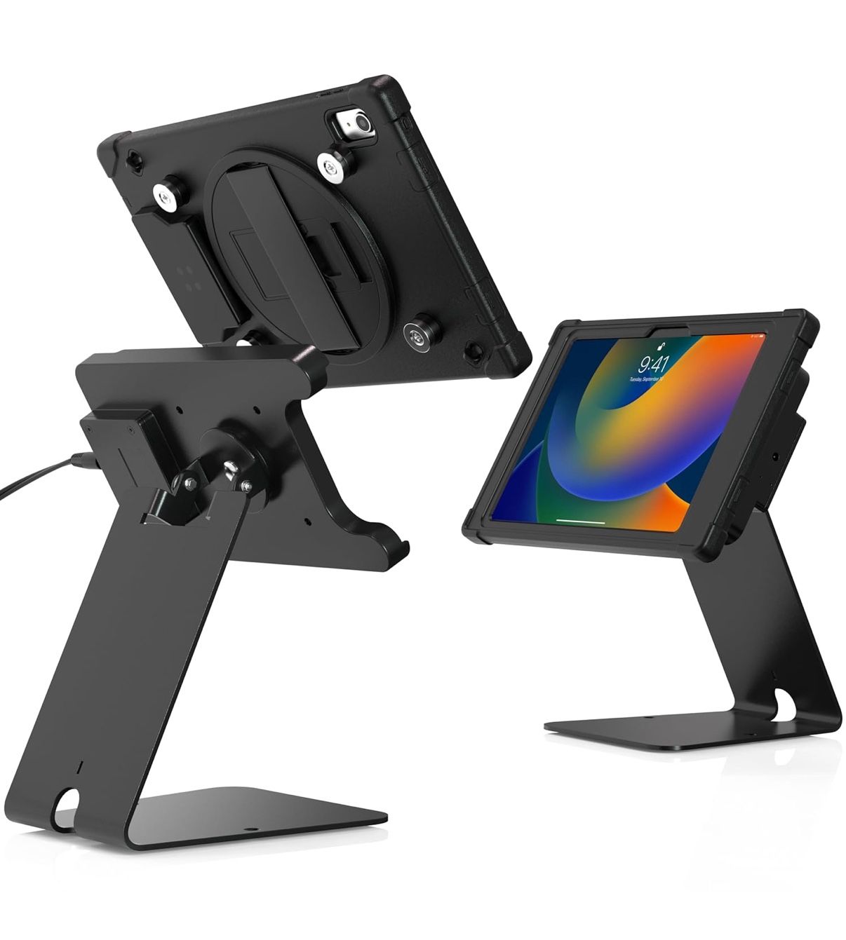 Digital Wireless Security Kiosk VESA Quick Release Security Kiosk with Wireless Inductive Charging Case