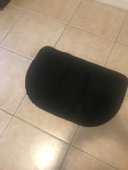 Black kitchen mat