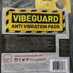 Vibeguard Anti Vibration Pads Washing Machine & Free Level Tool-Stops Moving
