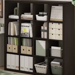 Modern Dark Colored Book Shelf/ Storage Organizer Shelf