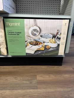 Figmint 7-Piece Nonstick Ceramic Coated Cookware Set