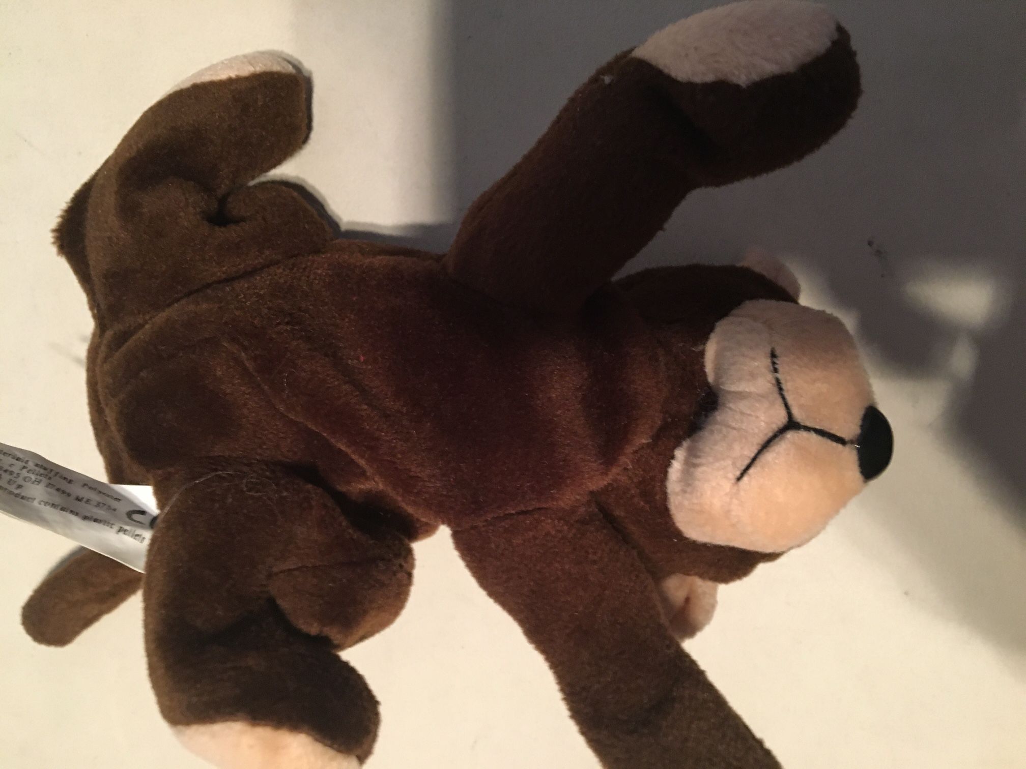 18 inch stuffed monkey and 7 1/2 inch been monkey both