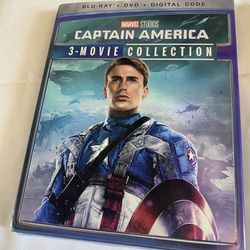 Marvel Studios 3  DVD Collection Captain America Blu ray 
