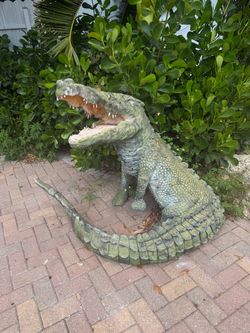 Concrete alligator